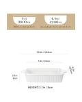 MALACASA 4.4 QT Ceramic Baking Dish with Handles