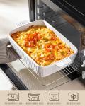 MALACASA 4.4 QT Ceramic Baking Dish with Handles