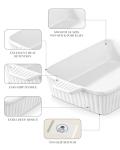 MALACASA 4.4 QT Ceramic Baking Dish with Handles
