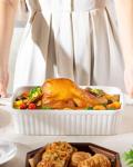 MALACASA 4.4 QT Ceramic Baking Dish with Handles