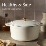 CAROTE 5QT Enameled Cast Iron Dutch Oven