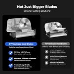 OSTBA Electric Meat Slicer with Adjustable Thickness
