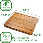 Bamboo Cutting Board with Color-Coded Mats
