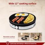 Gourmia 12” Nonstick Electric Crepe Maker