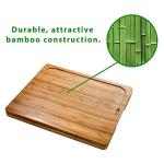 Bamboo Cutting Board with Color-Coded Mats