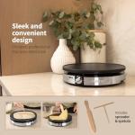 Gourmia 12” Nonstick Electric Crepe Maker
