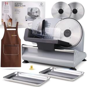 Electric Food Slicer with Adjustable Thickness and Safety