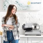 Electric Food Slicer with Adjustable Thickness and Safety