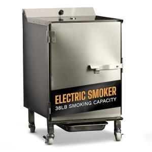 SmokinTex Electric Smoker - Spacious Stainless Steel BBQ