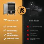 SmokinTex Electric Smoker - Spacious Stainless Steel BBQ