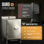 SmokinTex Electric Smoker - Spacious Stainless Steel BBQ