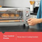 BLACK+DECKER Air Fryer 4-Slice Toaster Oven