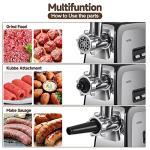 Electric Meat Grinder & Sausage Stuffer with Accessories