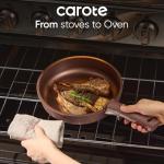 Carote 17-Piece Nonstick Cookware Set with Detachable Handles