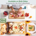 Viretang Bamboo Cutting Board for Meat and Veggies