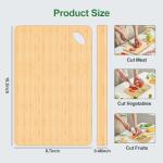 Viretang Bamboo Cutting Board for Meat and Veggies
