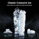 EUHOMY Portable Countertop Ice Maker, 28Lbs/24H