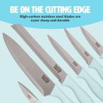 Tasty 10-Piece Knife Set with Block, Aqua