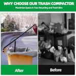 Manual Trash Compactor with Adjustable Handle