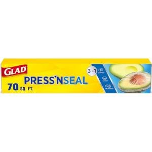 Glad Press'N Seal Food Wrap with Griptex, 70 Sq Ft