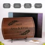 Custom Engraved Cutting Board for Couples
