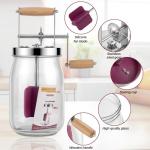 Wooden Butter Churn Kit with Glass Jar - 1.5L