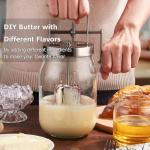 Wooden Butter Churn Kit with Glass Jar - 1.5L