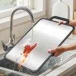 Premium Double-Sided Stainless Steel Cutting Board