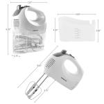 OVENTE 5-Speed Electric Hand Mixer with Whisk