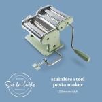 Va Bene Manual Pasta Maker with Rollers & Cutters