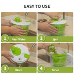 3 QT Salad Spinner with Bowl and Basket