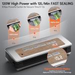 Versatile Vacuum Sealer Machine with Built-in Cutter