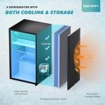 EUHOMY 3.2 Cu.Ft Mini Fridge with Freezer