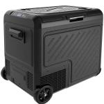 EUHOMY 12V Dual Zone Car Refrigerator with Wheels