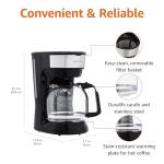 Amazon Basics 12-Cup Coffee Maker with Filter