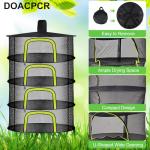 4-Layer Hanging Herb Drying Rack with Hooks