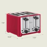 BELLA 4 Slice Toaster with Extra Wide Slots