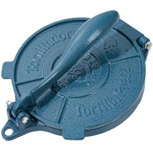 8-Inch Cast Iron Tortilla Press with No-Slip Handle