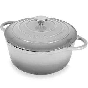 Nuovva 6.4 Quart Cast Iron Dutch Oven