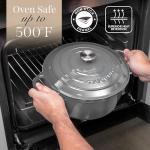 Nuovva 6.4 Quart Cast Iron Dutch Oven