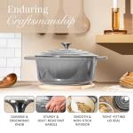 Nuovva 6.4 Quart Cast Iron Dutch Oven