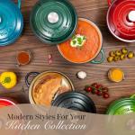 Nuovva 6.4 Quart Cast Iron Dutch Oven