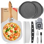 7-Piece Pizza Peel and Pan Set
