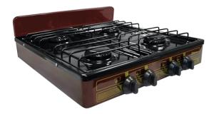 Koblenz Portable 4-Burner Gas Stove - Bronze