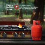 Koblenz Portable 4-Burner Gas Stove - Bronze