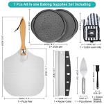 7-Piece Pizza Peel and Pan Set