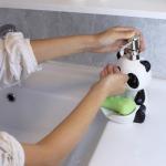 Cute Panda Soap Dispenser and Tray Set