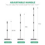 Adjustable Floor Scrub Brush with Stiff Bristles