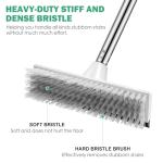 Adjustable Floor Scrub Brush with Stiff Bristles