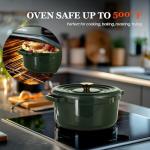 Overmont 5QT Enameled Cast Iron Dutch Oven